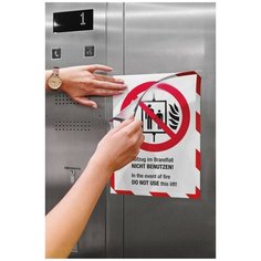 Магнитая слайд-рамка, А4, 5 штук, бело-красная Magnetoplan