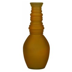 Стеклянная ваза ГРАНАДА, матовая, охра, 30х12 см, Edelman 1050776