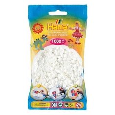 Бусинки для термомозаики, 1000 штук (цвет: белый) Hama