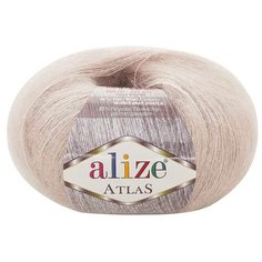 Пряжа Alize Atlas 50гр. 250м. (49% шерсть, 51% полиэстер) (62 молочный) 10 мотков