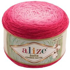 Пряжа Alize Bella Ombre Batik 250г 900м (100% хлопок) (7405 фуксия) 2 шт
