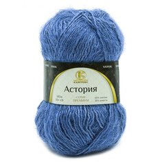 Пряжа Камтекс Астория 50гр. 180м. (65% хлопок, 35% шерсть) (022 джинса) 5 шт