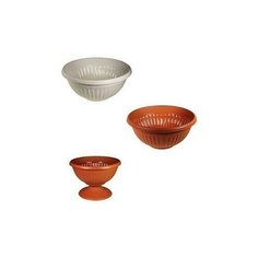 Кашпо-миска "Ливия", 400 мм (мраморный)