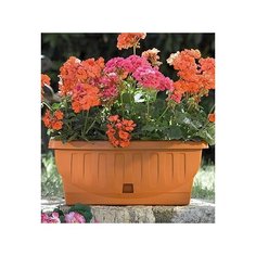 Балконный ящик с поддоном Bama "Натура", 50 см (терракот)