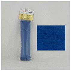 Волокно для валяния "Семёновская пряжа" (шерсть тонкая), цвет: 0180 василек, 100 г