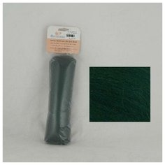 Волокно для валяния "Семёновская пряжа" (шерсть), цвет: 0062 темно-зеленый, 100 г