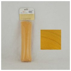 Волокно для валяния "Семёновская пряжа" (шерсть тонкая), цвет: 0216 канарейка, 100 г