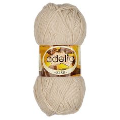 Пряжа Adelia Kiss, 100% полиэстер, 10*50 г, 145 м+-7 м, №03, светло-бежевый
