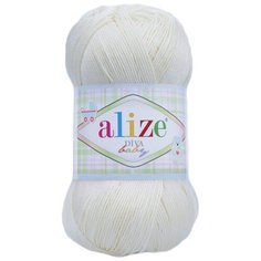 Пряжа ALIZE DİVA BABY 100гр. 350м (100% Mикрофибра Aкрил) (1 кремовый) 5 шт