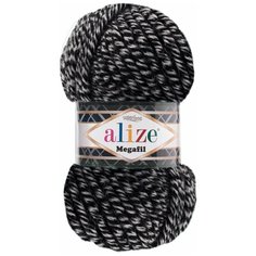 Пряжа ALIZE SUPERLANA MEGAFIL 100гр. 55м (25% Шерсть - 75% Aкрил) (601 DUE) 5 шт