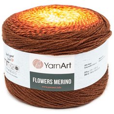 Пряжа YarnArt Flowers Merino 225гр 590м (25% шерстъ, 75% акрил) (530 секционный) 2 шт