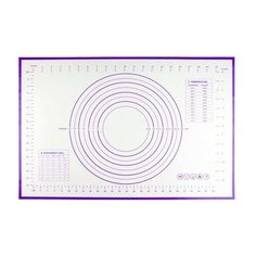 Силиконовый коврик с разметкой 60х40 см, фиолетовый Bradex