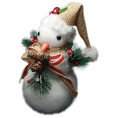 Рождественская декоративная фигурка "Снеговик", 10х21 см Arte Nuevo