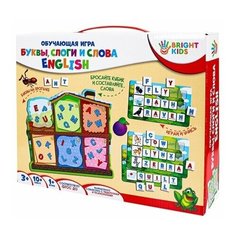 Обучающая игра, Буквы, слоги и слова English, BRIGHT KIDS Рыжий кот