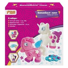 Набор для лепки "Волшебные пони", тесто 150г, аксессуары Color Puppy