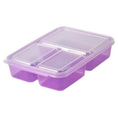 Контейнер трёхсекционный, 1,5 литра Ар Пласт