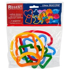 Набор силиконовых форм для яичницы "Весёлый завтрак" (5 штук) Regent Inox