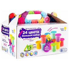 Набор для детской лепки "Тесто-пластилин 24 баночки "GENIO KIDS
