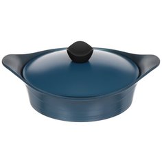 Сотейник с антипригарным покрытием Daniks Shoven KI-SC2028-2965C с крышкой, 3.8 л