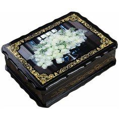 Шкатулка «Белые розы», 17×23×6 см, лаковая миниатюра 3678042 Сима ленд