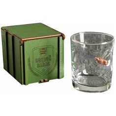 Стакан "Непробиваемый. Боевой запас", с пулей, для виски, 250 мл 5208251 Дарим красиво