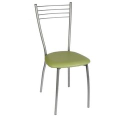 Стул "Сильвия" Серебристый металлик/оливковый 3415559 Доляна