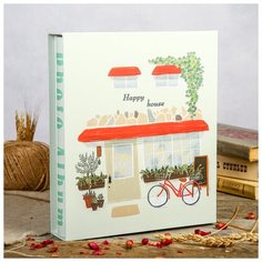 Фотоальбом на 200 фото 13х18 см "Велосипед у магазина" в коробке 30х26х6 см 3725024 Сима ленд