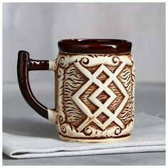 Кружка "Купало", 0.5 л 5467291 Керамика ручной работы