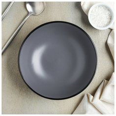 Миска 18 см "Ваниль", цвет серый 4472177 Доляна