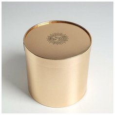 Коробка шляпная «Только для тебя», золотая, 20 х 20 см 5545730 Дарите счастье