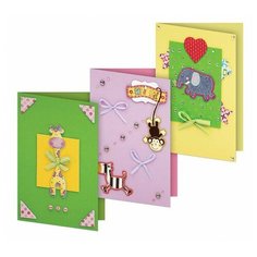 Набор для создания 3-х открыток "Веселая мозаика" Белоснежка