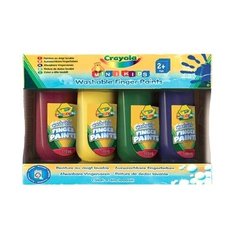 Смываемые краски для рисования пальцами (4 штуки) Crayola