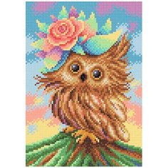 МС-030 Алмазная мозаика Очаровательная совушка19*27см Brilliart М.П.Студия