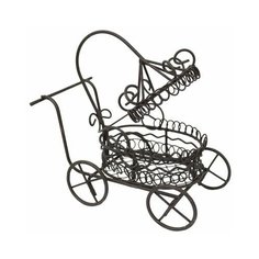 KB2301 Металлическая коляска, корич. 11*6,5*10,5см Астра Astra & Craft