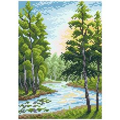 МС-022 Алмазная мозаика Летний пейзаж19*27см Brilliart М.П.Студия
