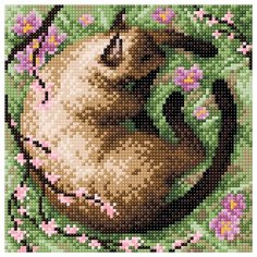 МС-042 Алмазная мозаика В тени сакуры20*20см Brilliart М.П.Студия