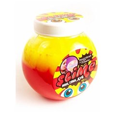 Волшебный мир Жвачка для рук-антистресс Slime "Mega Mix", желтый + клубничный (с ароматом клубники),