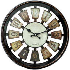Часы настенные круглые Home art "рулетка темный" 30,5 см Guterwahl