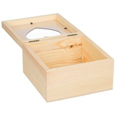 Заготовка для декорирования Mr. Carving "Шкатулка с сердцем", 16х6х9 см, арт. ВД-737