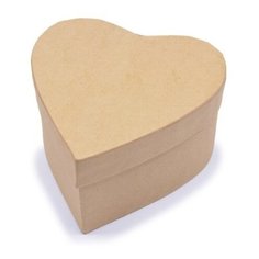 Шкатулка из картона для декорирования "Сердце", 11x11x6 см Hobby Time