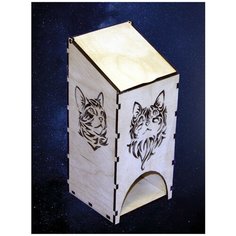 Заготовка из дерева "Чайный домик с кошками" Рукоделие