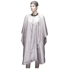 Пеньюар для стрижки DEWAL" Палитра ", полиэстер, серый , 128х146 см, на крючках DEWAL MR-AA23 light grey