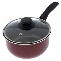 Ковш 1,5 л 16 см "Альфа", стекл.крышка AL-031 2390218 Scovo