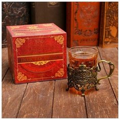 Подстаканник со стаканом "Босс Всея Руси", 11,3 х 11,5 х 7,3 см 1784368 Семейные традиции