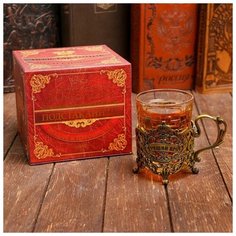 Подстаканник со стаканом "Лучший врач", 11,3 х 11,5 х 7,3 см 1784357 Семейные традиции