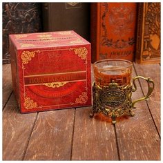 Подстаканник со стаканом "С Уважением", 11,3 х 11,5 х 7,3 см 839700 Семейные традиции