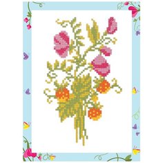 Кристальная мозаика (алмазная вышивка) Фрея "Букет", ALVS-008, 16,5х22,5 см