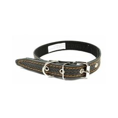Ошейник №25, кожаный с тиснением