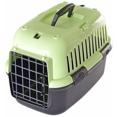 Переноска EXPLORER COLOR 42х28х29см пл/дверка зел/черн Fauna International