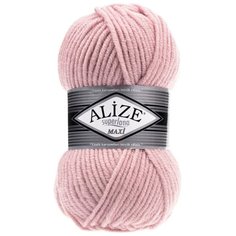 Пряжа ALIZE Superlana maxi 100гр. 100м. (75% акрил, 25%шерсть) ТУ (161 розовый) 5 шт